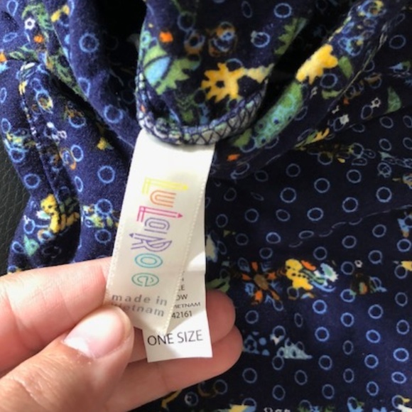 EUC- LuLaRoe Floral Leggings-OS - Picture 2 of 4